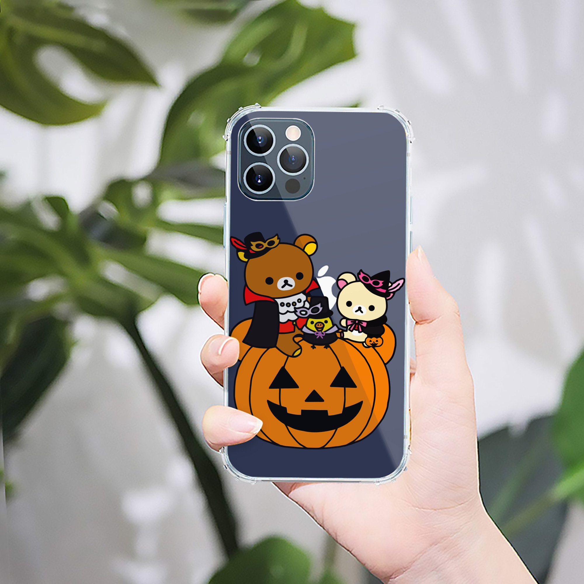 （画像用） リラックマ リラックマ キイロイトリ Rilakkuma Korilakkuma Kiiroitori 【iPhone 12シリーズ対応】透明スマホケース（クリアソフトケース）